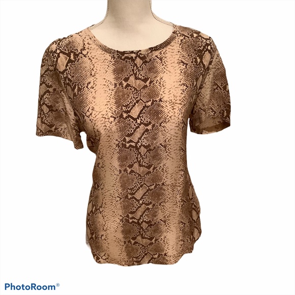 Equipment Riley Python Tee Size Small - Picture 1 of 4